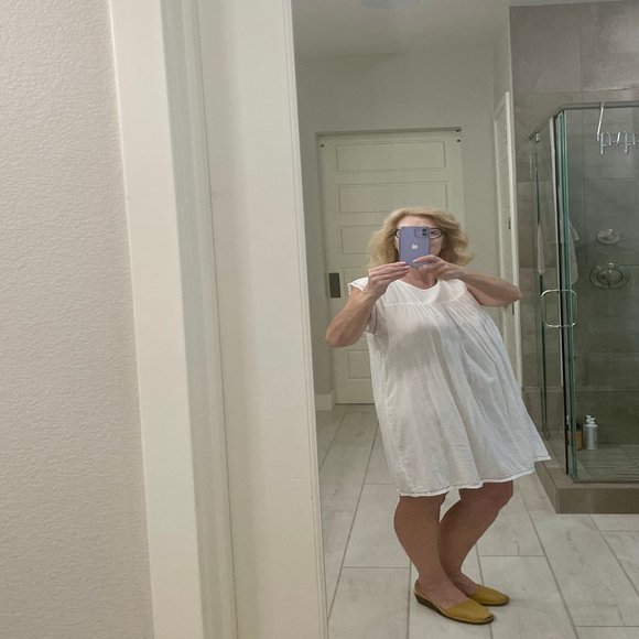 LILLA P CAP SLEEVE DRESS WHITE SIZE M NWT - Picture 8 of 16